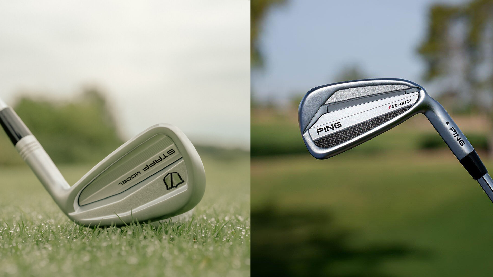 Blade vs cavity back irons examples with the ping i240 and wilson staff blade