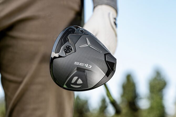 close up look of the taylormade qi35 driver as played by Jacob Bridgeman