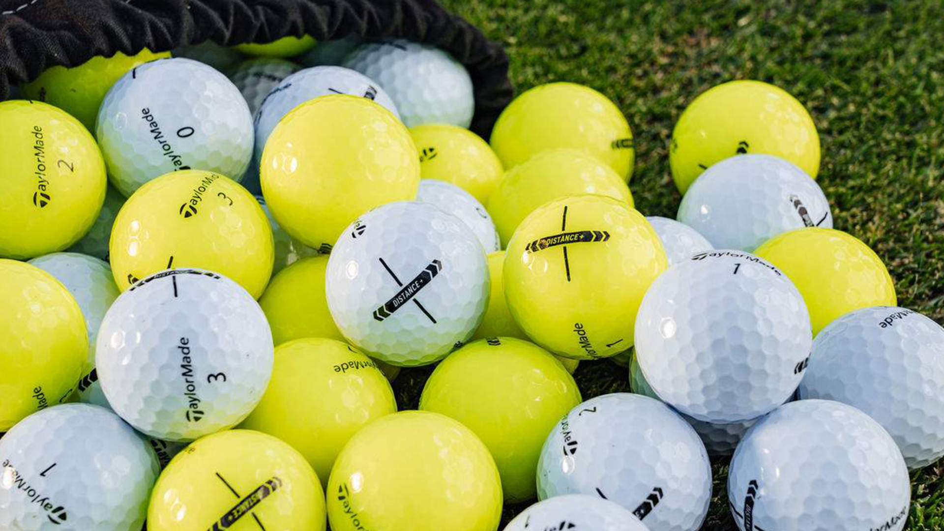 close up look at the taylormade distance balls. Contenders for best golf balls for beginners