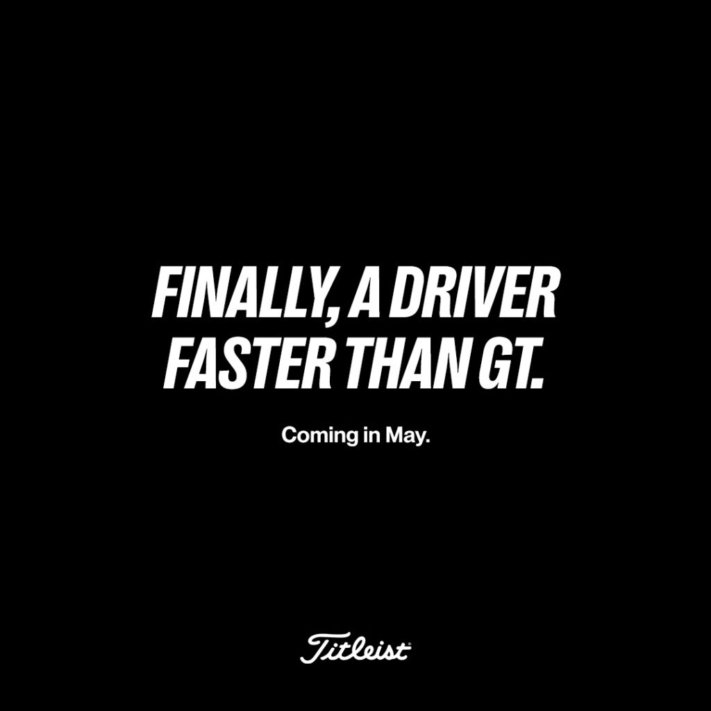 a social media teaser for the new titleist gts