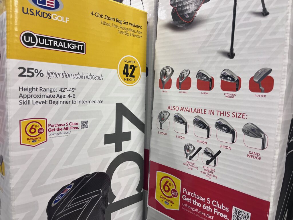 us kids golf club options
