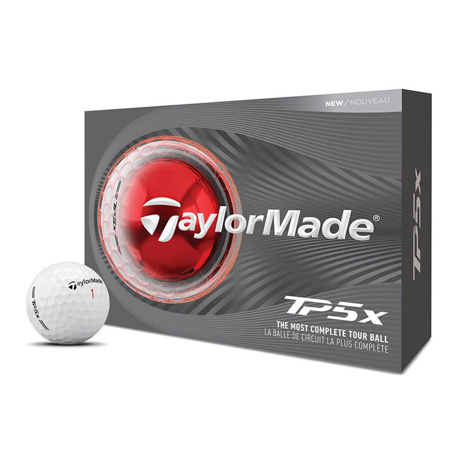 Box of TaylorMade TP5x golf balls