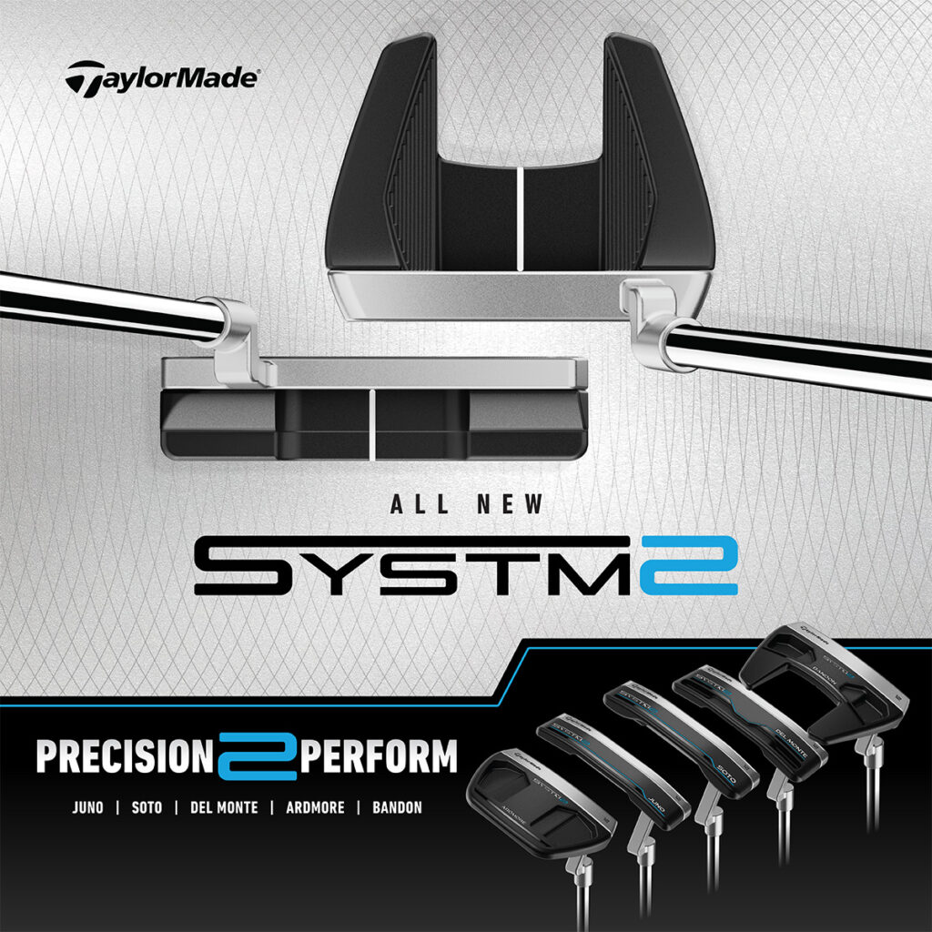 the taylormade systm 2 putter range with 5 models