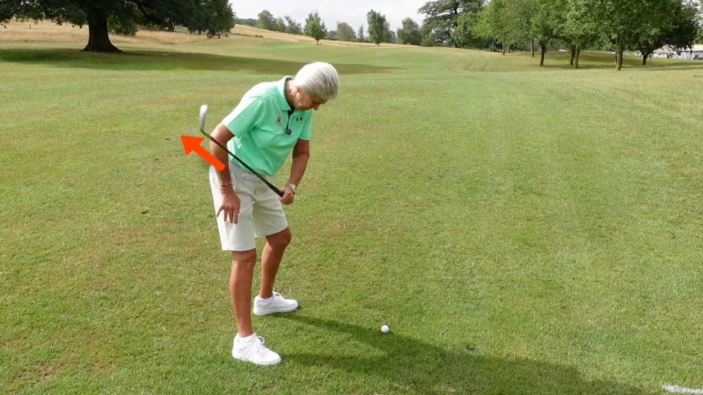 Denise Hastings demonstrating the secret to better hip rotation