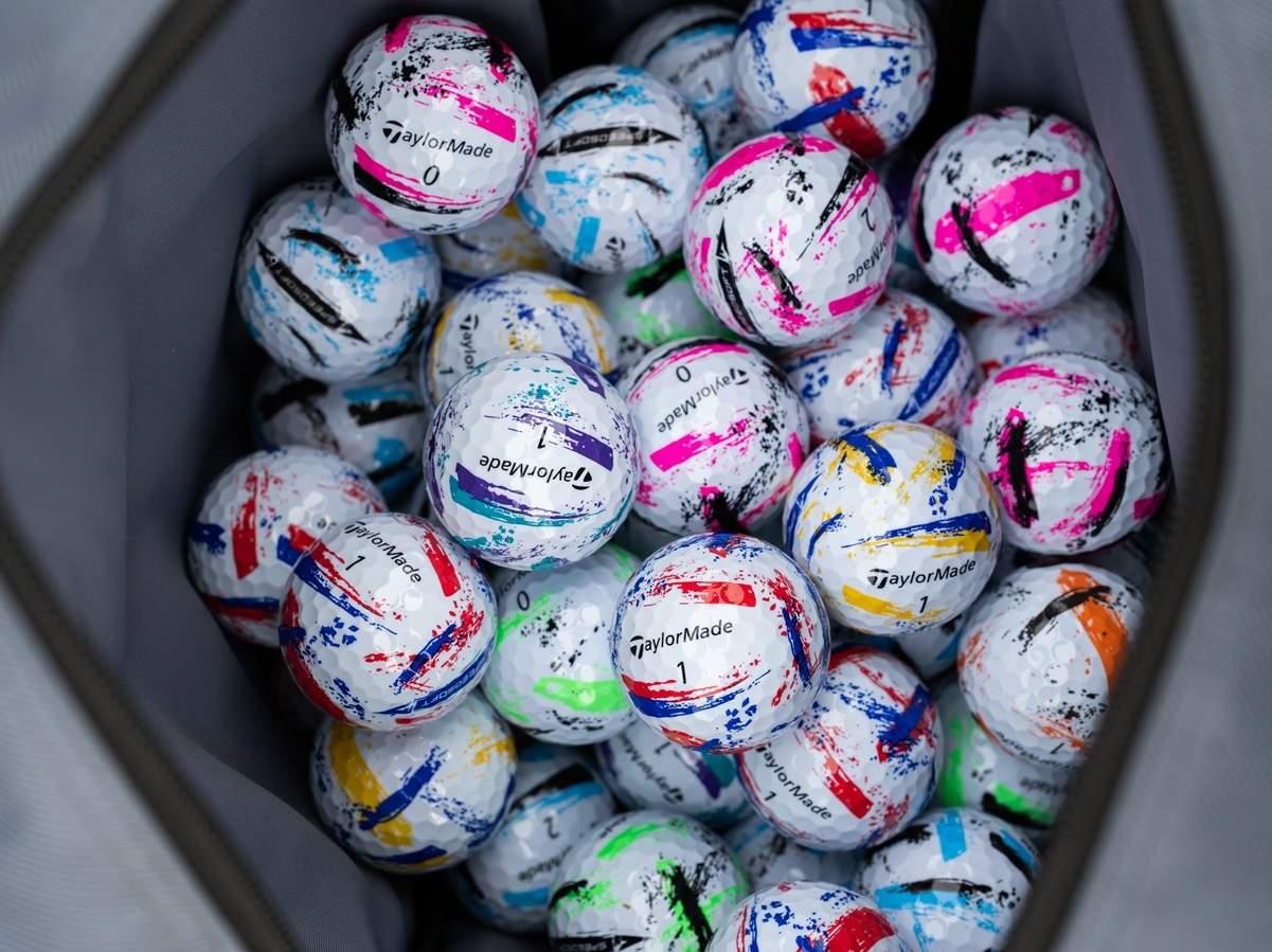 taylormade speedsoft ink golf balls in all colours