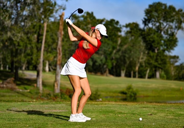 Playing golf on golf scholarship