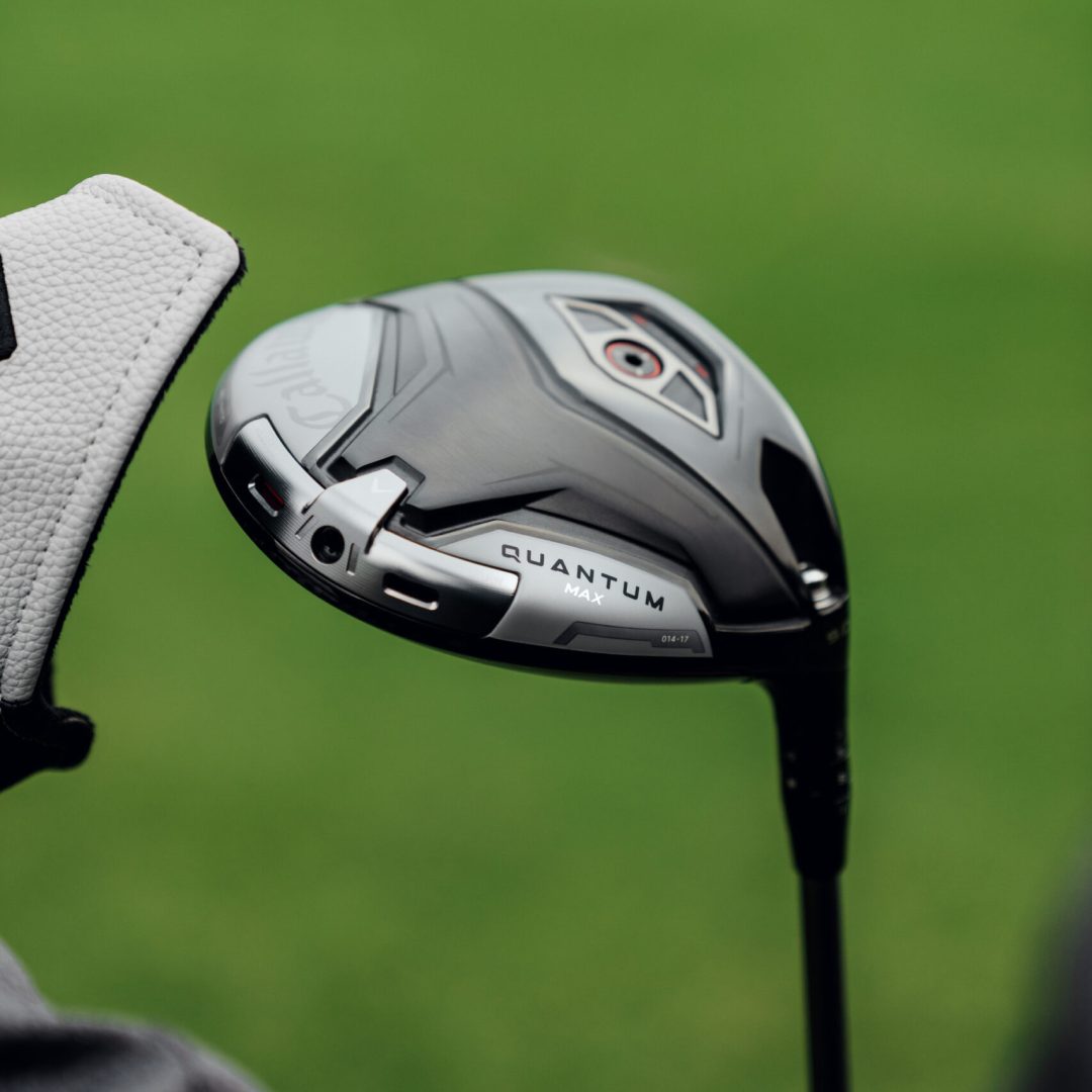 a close up of the callaway quantum max driver, with plenty of options to make it easy with how to choose golf clubs